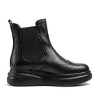 Ghete Chelsea damă negre, A-941, piele naturală - PaulStyle