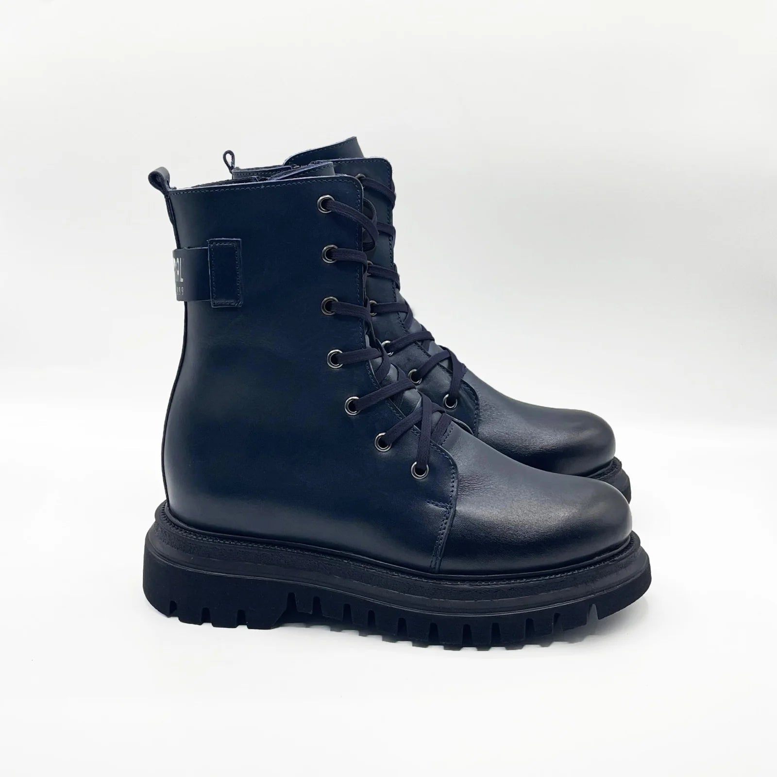 Ghete Dama din Piele Naturala, Culoare albastru, Cod 763 - Paul Style