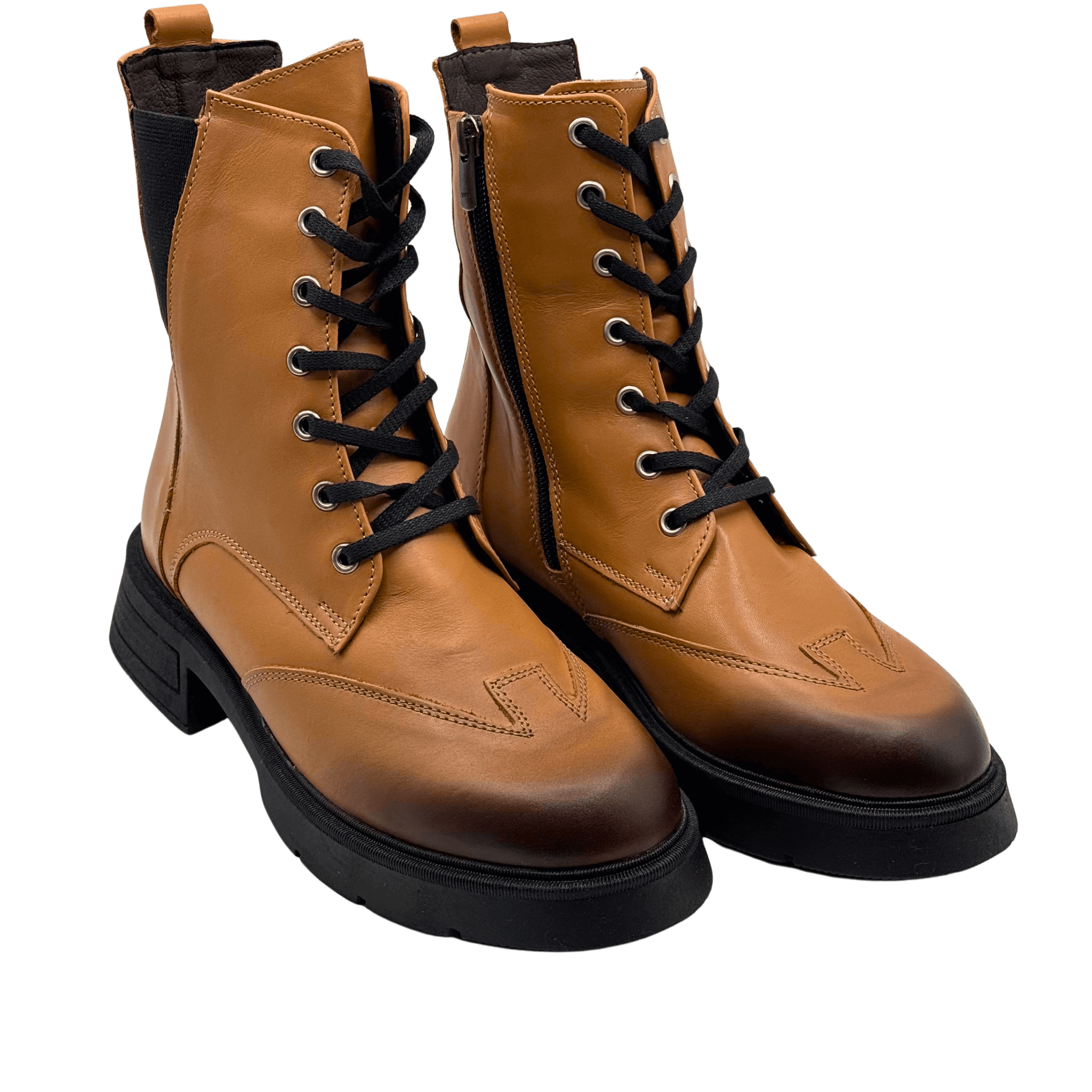 Ghete Dama din Piele Naturala, Culoare maro, Cod 702 - Paul Style