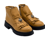 Ghete Dama din Piele Naturala, Culoare maro, Cod 743 - Paul Style