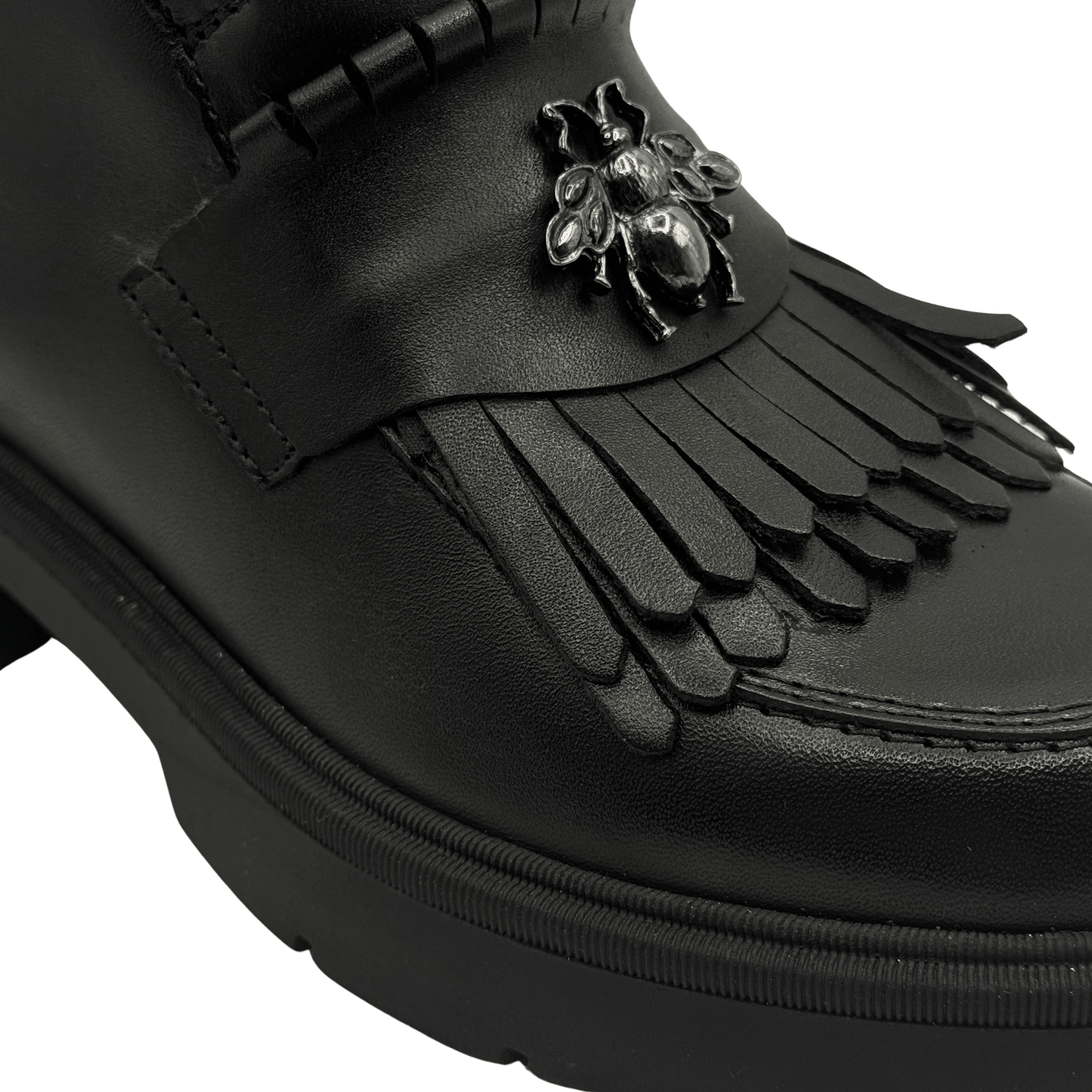 Ghete Dama din Piele Naturala, Culoare negru, Cod 743 - Paul Style