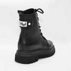 Ghete Dama din Piele Naturala, Culoare negru, Cod 763 - Paul Style