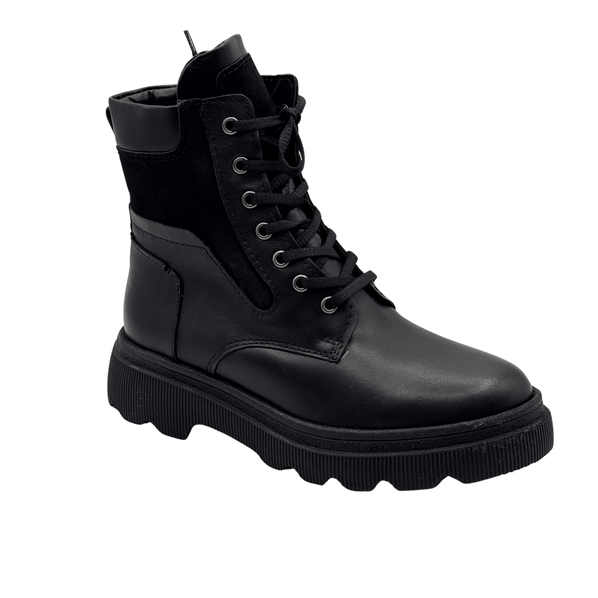 Ghete Dama din Piele Naturala, Culoare negru, Cod 764 - Paul Style