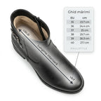 Ghete dama negru, A-701, din piele naturala - Paul Style