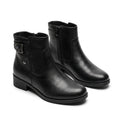 Ghete dama negru, A-701, din piele naturala - Paul Style