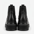Ghete dama negru, A-905-1, din piele naturala - PaulStyle