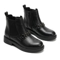 Ghete dama negru, A-940-1, din piele naturala - Paul Style