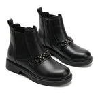 Ghete dama negru, A-940-1, din piele naturala - Paul Style