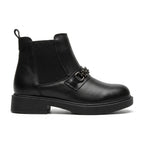 Ghete dama negru, A-940-1, din piele naturala - Paul Style