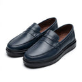 Mocasini barbati din piele naturală, bleumarin, A160 - 1 - Paul Style