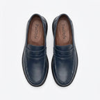 Mocasini barbati din piele naturală, bleumarin, A160 - 1 - Paul Style