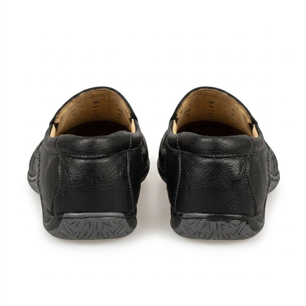 Mocasini barbati din piele naturală, M - 310, negru - Paul Style