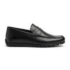 Mocasini barbati din piele naturală, negru, A - 163 - Paul Style