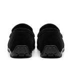 Mocasini barbati din piele naturală, negru - velur, A - 163 - Paul Style