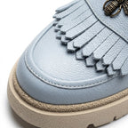 Mocasini dama alabastru - deschis, A - 293 - 3, din piele naturala - Paul Style