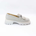 Mocasini dama alb, 135, din piele naturala - Paul Style
