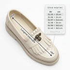 Mocasini dama bej - deschis, A - 293 - 3, din piele naturala - Paul Style