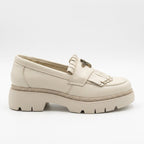 Mocasini dama bej - deschis, A - 293 - 3, din piele naturala - Paul Style