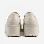 Mocasini dama bej deschis, A - Miranda, din piele naturala - Paul Style