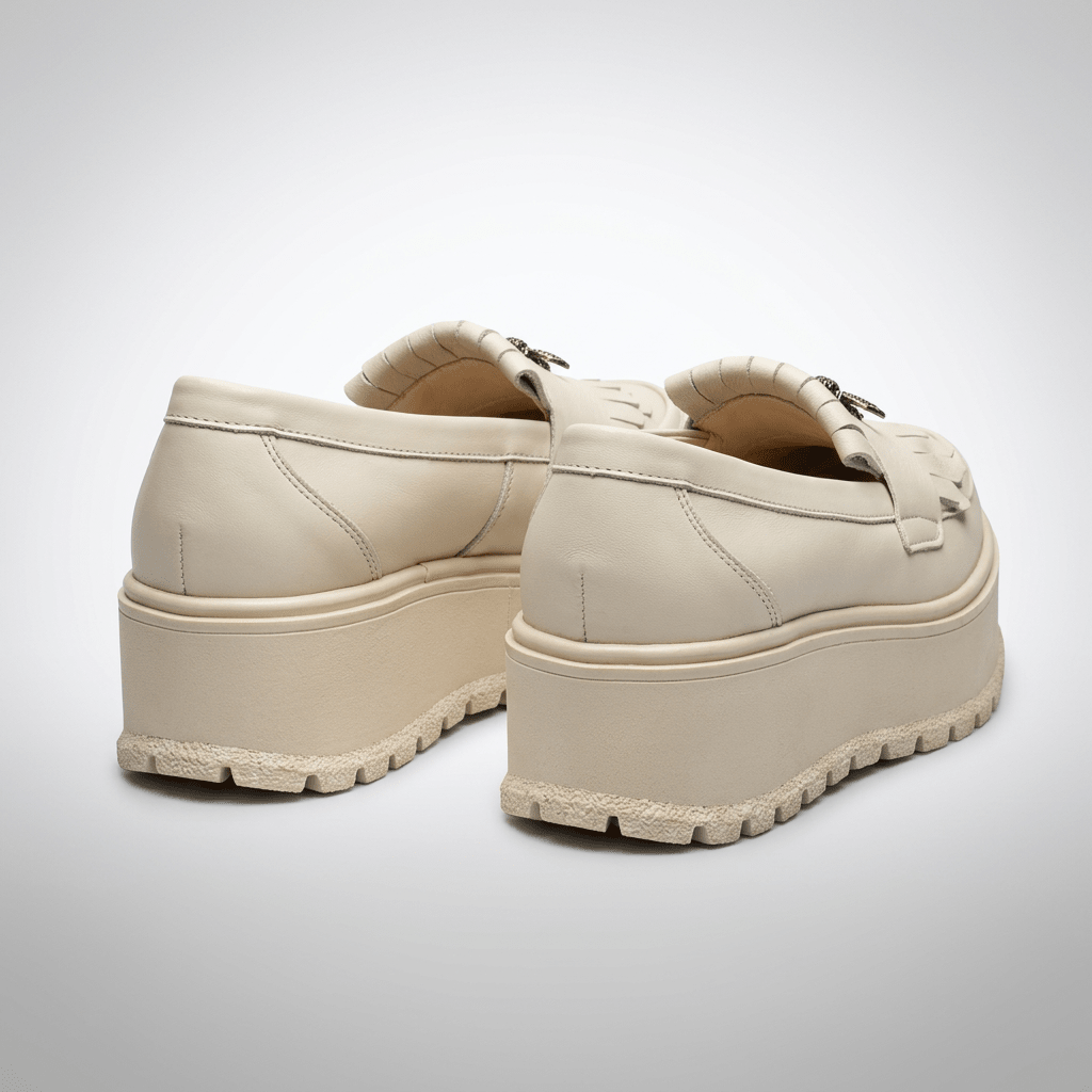 Mocasini dama bej deschis, B - Miranda, din piele naturala - Paul Style