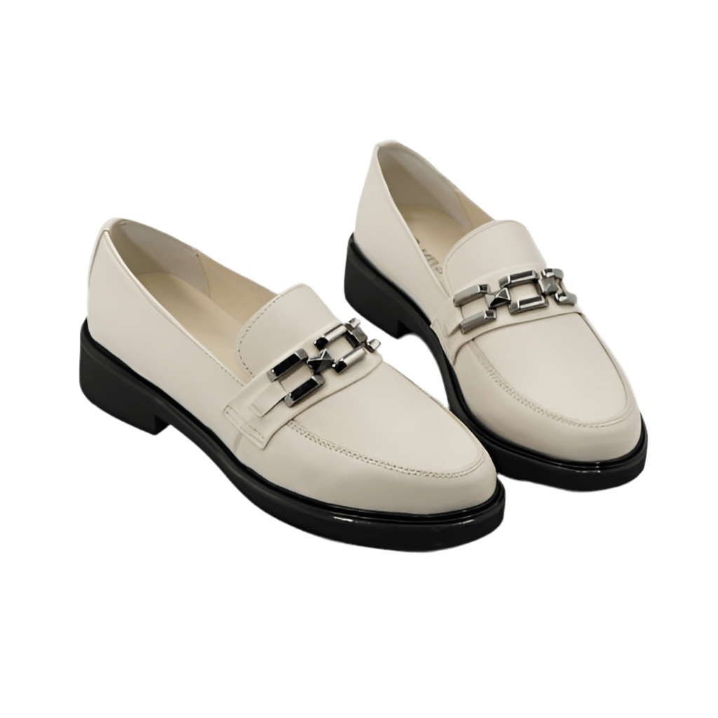 Mocasini damă din piele naturală bej 149 - Paul Style