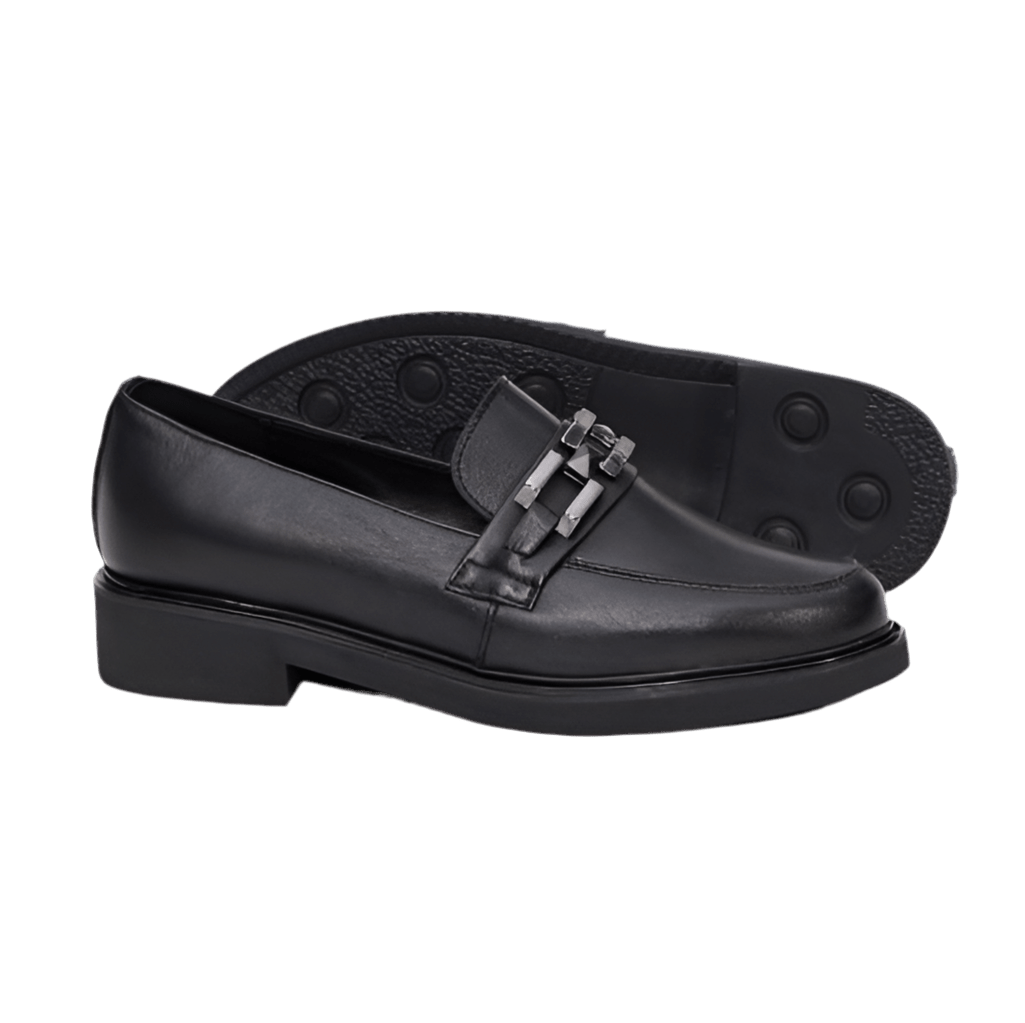 Mocasini damă din piele naturală negri 149 - Paul Style