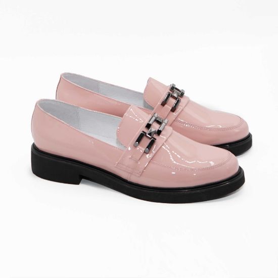 Mocasini damă din piele naturală nud 149 - Paul Style