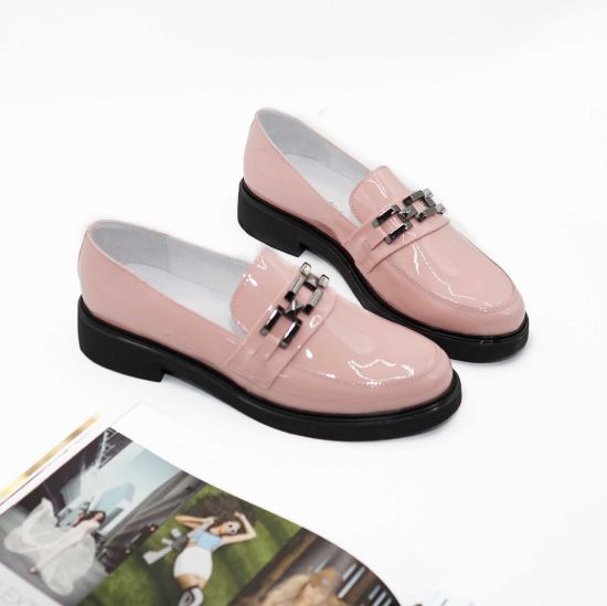 Mocasini damă din piele naturală nud 149 - Paul Style