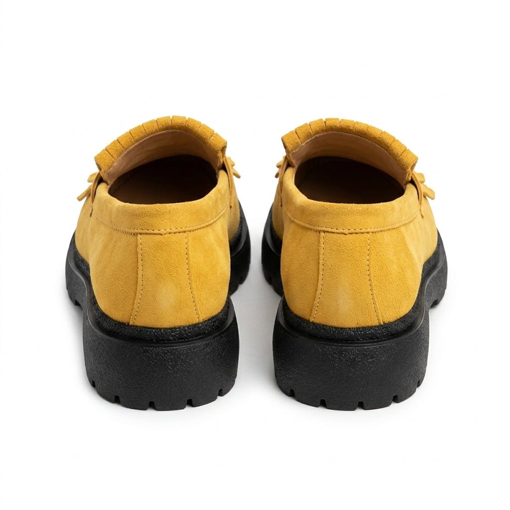 Mocasini dama galben - velur 231, din piele naturala - Paul Style