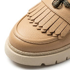 Mocasini dama latte, A - 293 - 3, din piele naturala - Paul Style
