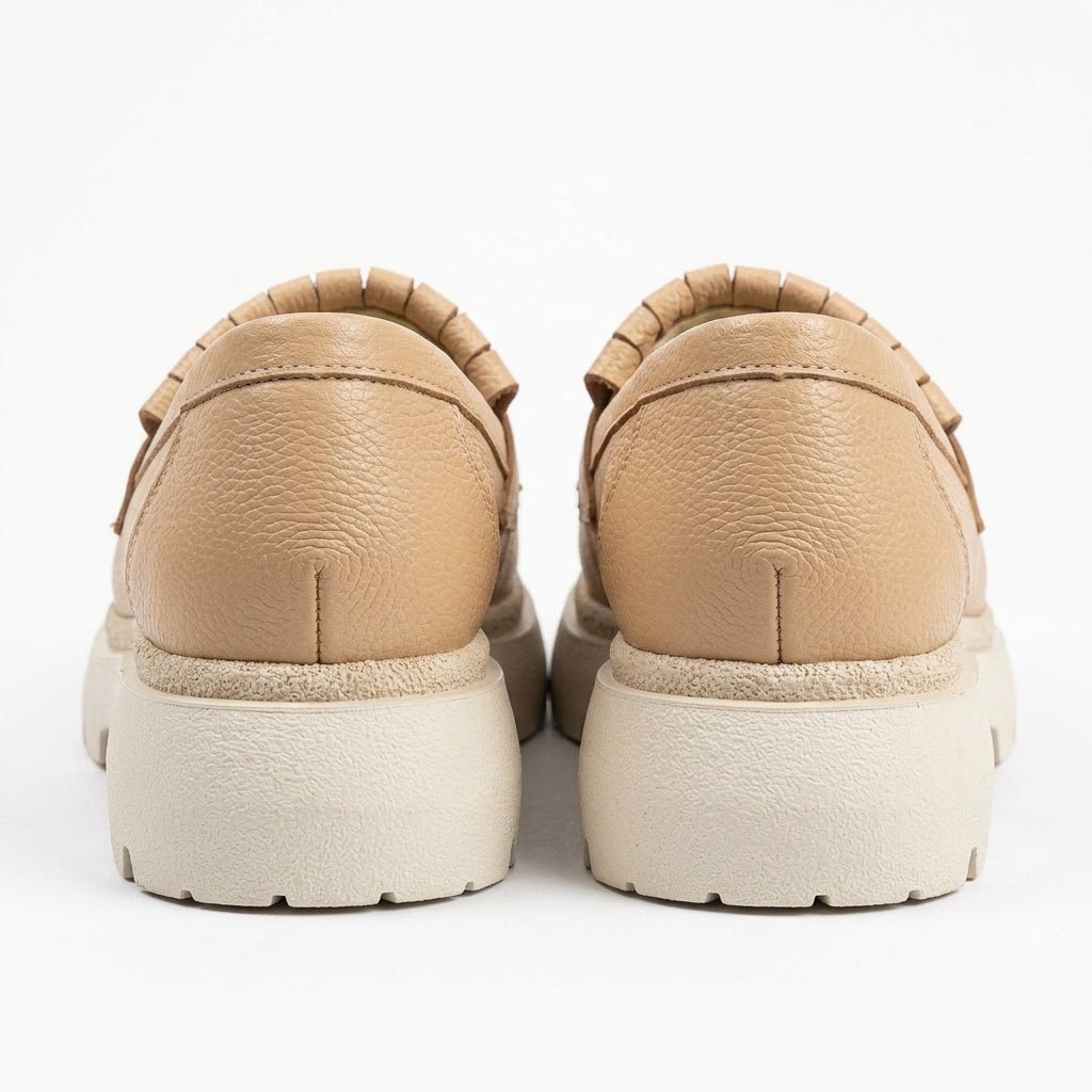 Mocasini dama latte, A - 293 - 3, din piele naturala - Paul Style