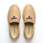 Mocasini dama latte, A - 293 - 3, din piele naturala - Paul Style