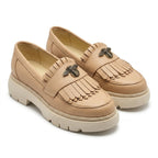 Mocasini dama latte, A - 293 - 3, din piele naturala - Paul Style