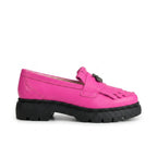 Mocasini dama magenta, R-Ruby, din piele naturala - Paul Style