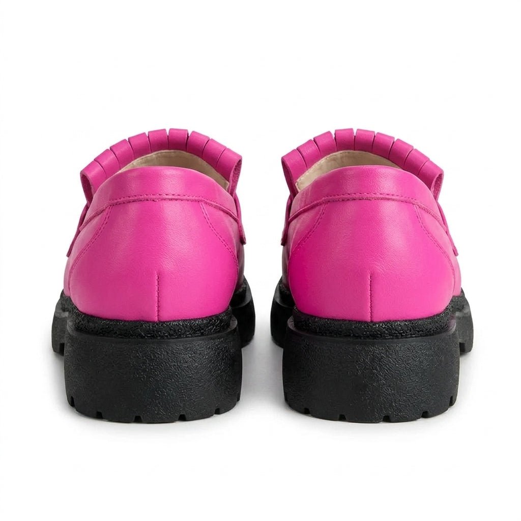 Mocasini dama magenta, R-Ruby, din piele naturala - Paul Style