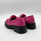 Mocasini dama magenta TN, 131, din piele naturala - Paul Style