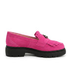 Mocasini dama magenta-velur, R-Ruby, din piele naturala - Paul Style