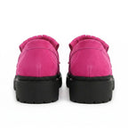 Mocasini dama magenta-velur, R-Ruby, din piele naturala - Paul Style