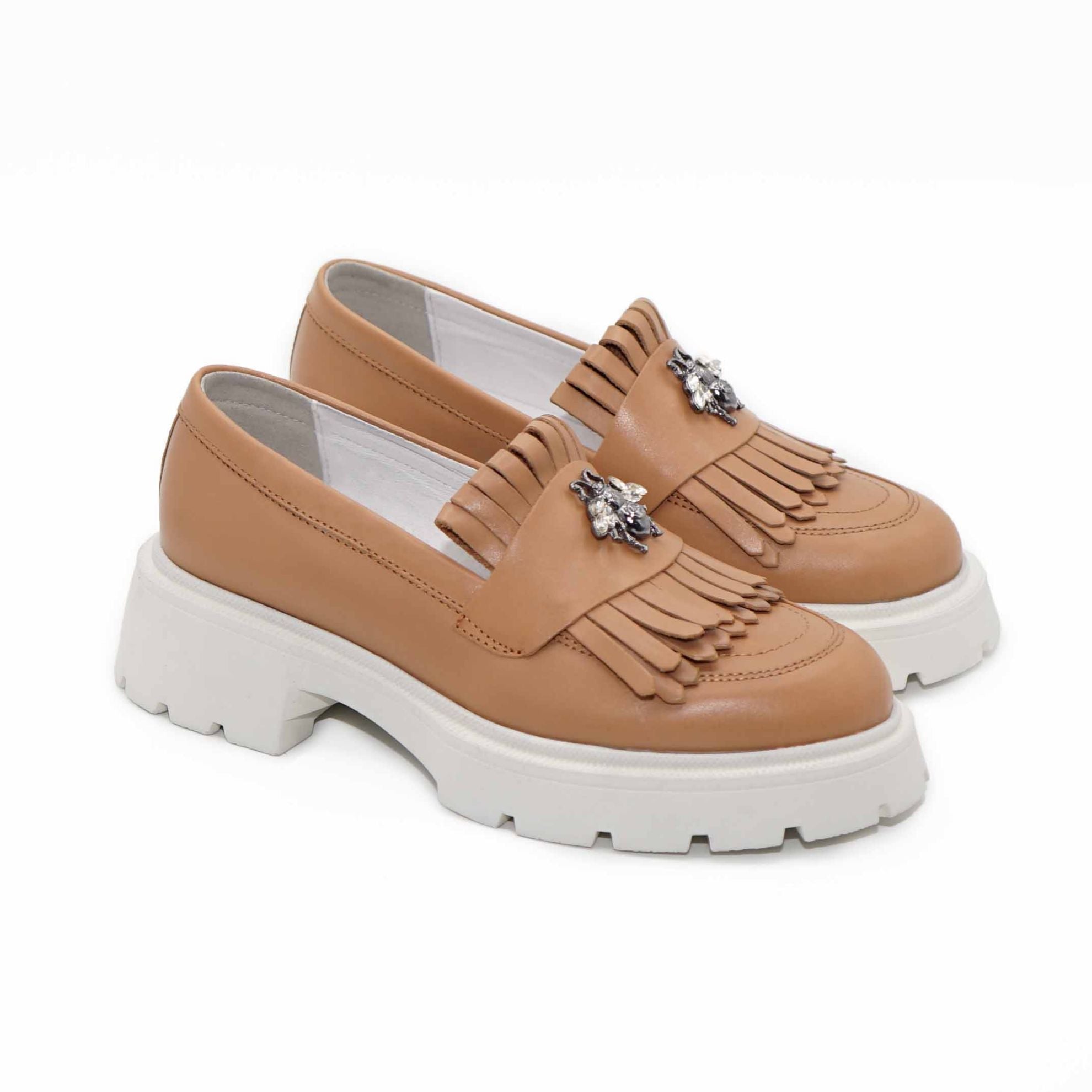 Mocasini dama maro, 131, din piele naturala - Paul Style