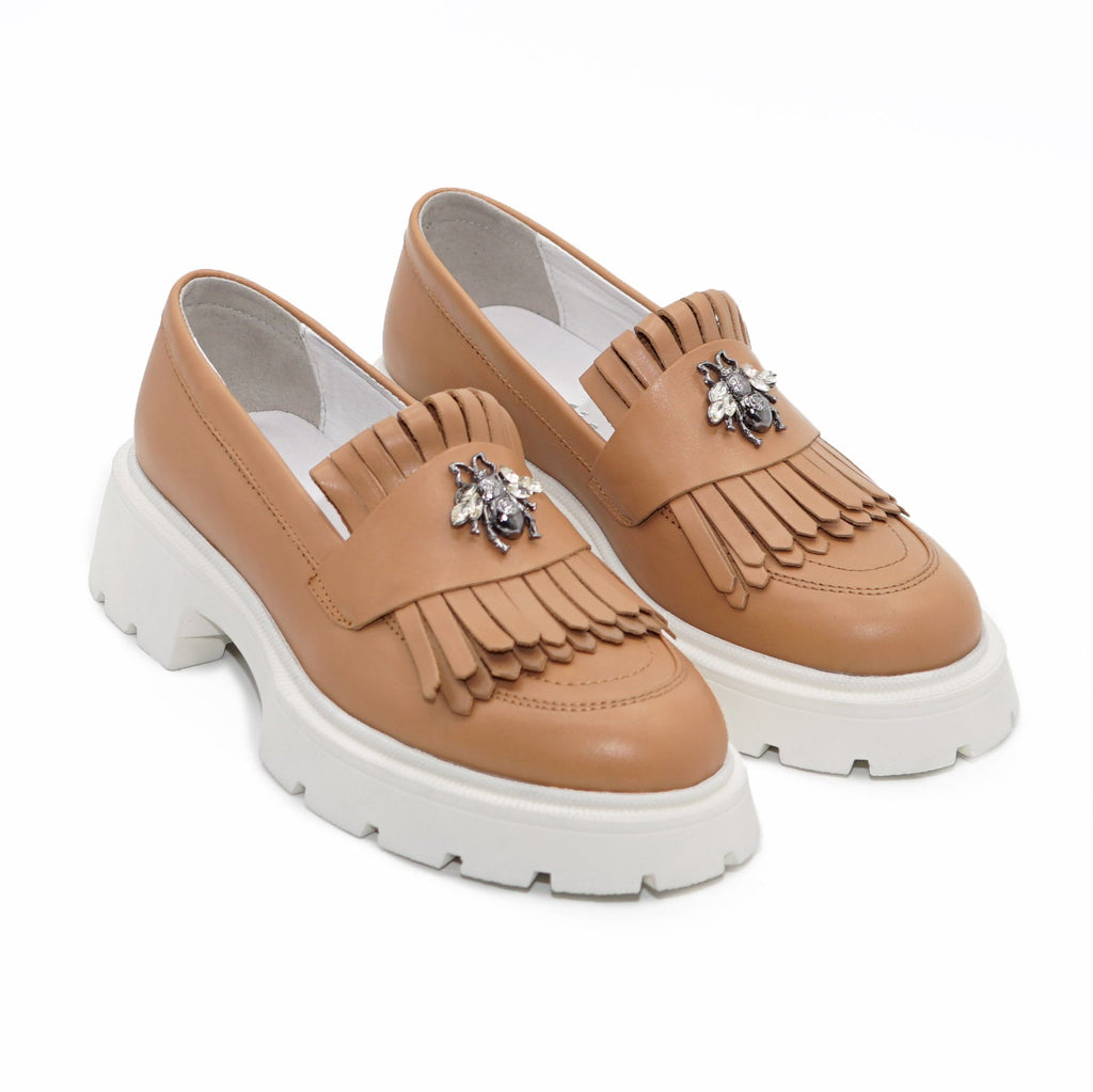 Mocasini dama maro, 131, din piele naturala - Paul Style