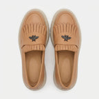 Mocasini dama maro - caramel,Ionela - 123, din piele naturala - Paul Style