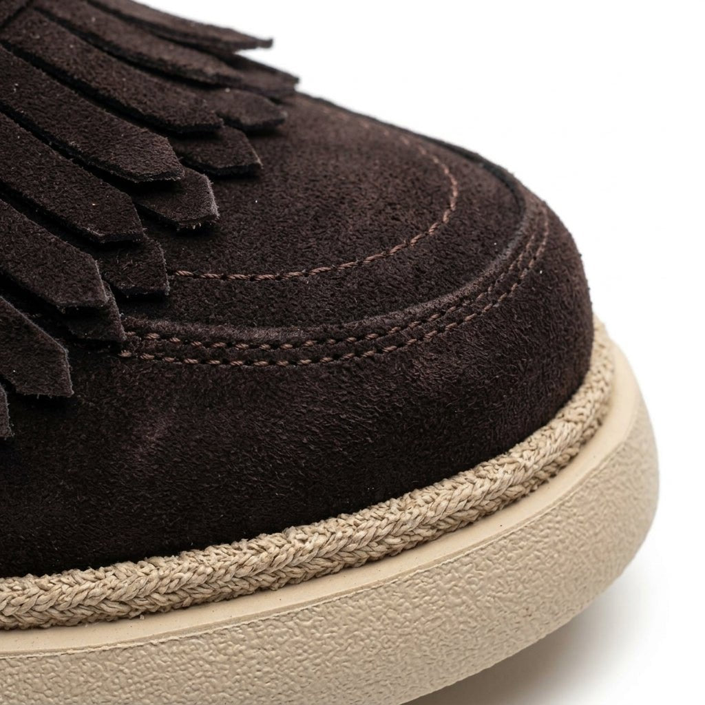 Mocasini dama maro inchis - velur 231, din piele naturala - Paul Style