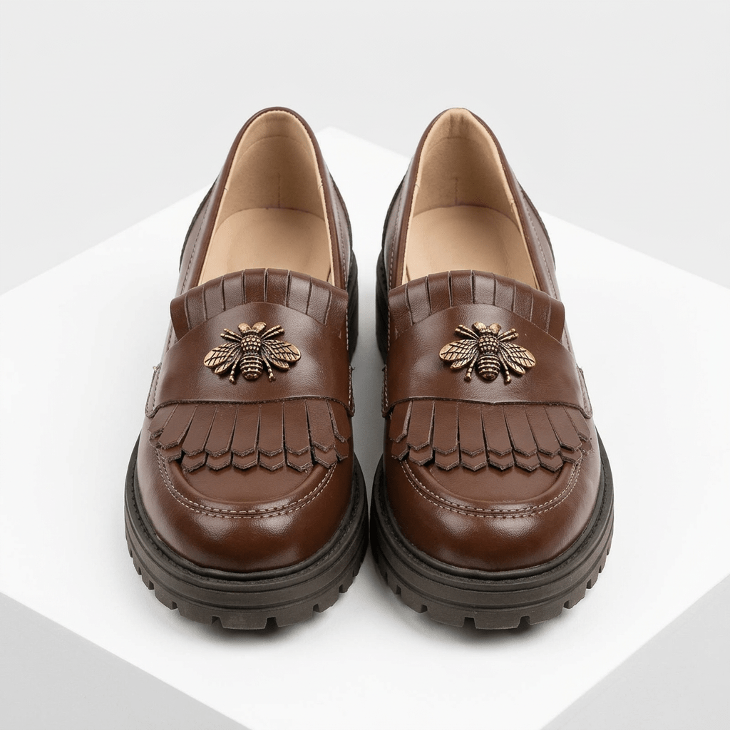 Mocasini dama maro - m, B - Florenta, din piele naturala - Paul Style