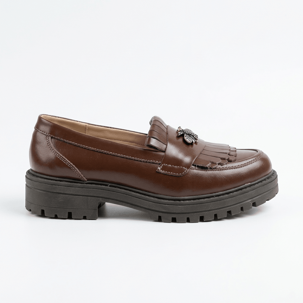 Mocasini dama maro - m, B - Florenta, din piele naturala - Paul Style