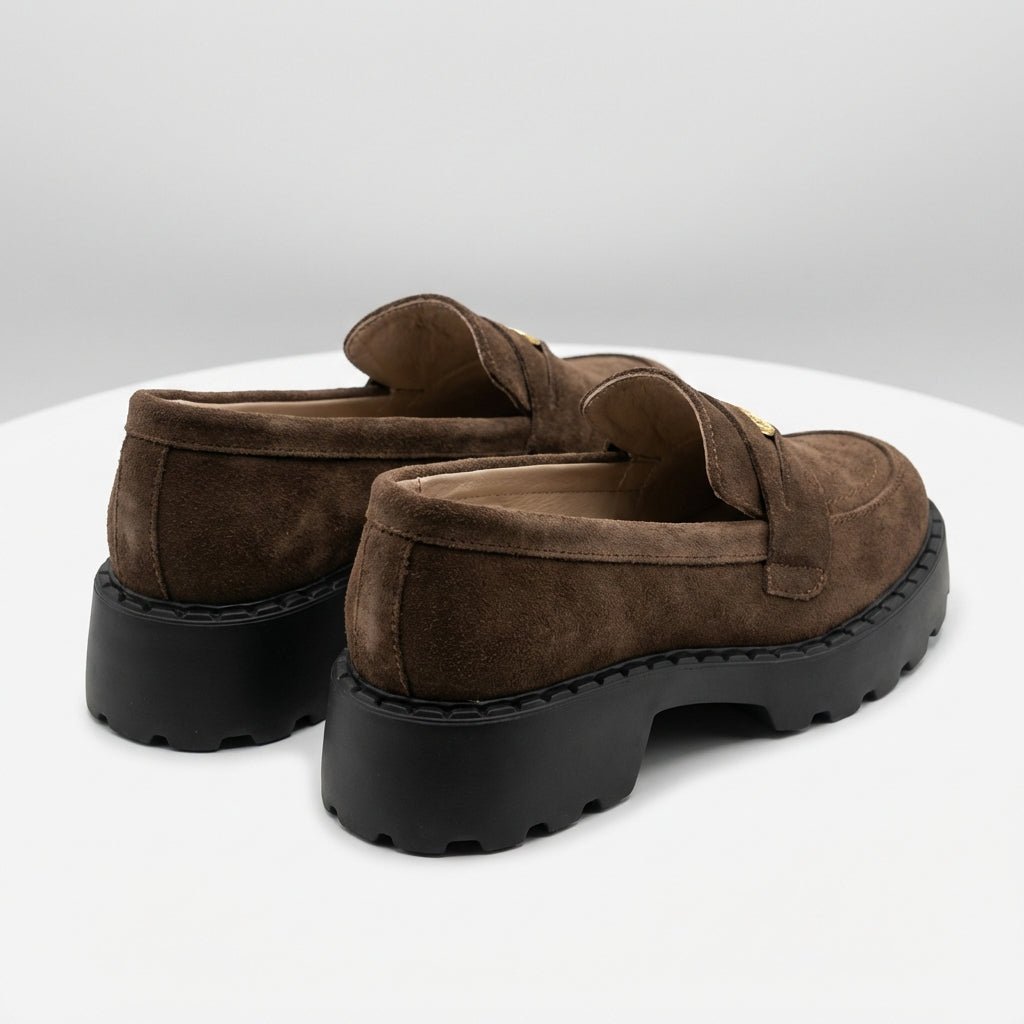 Mocasini dama maro - velur, 129, din piele intoarsa - Paul Style