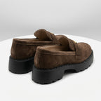 Mocasini dama maro - velur, 129, din piele intoarsa - Paul Style