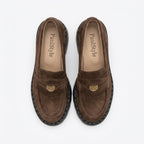 Mocasini dama maro - velur, 129, din piele intoarsa - Paul Style