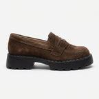 Mocasini dama maro - velur, 129, din piele intoarsa - Paul Style