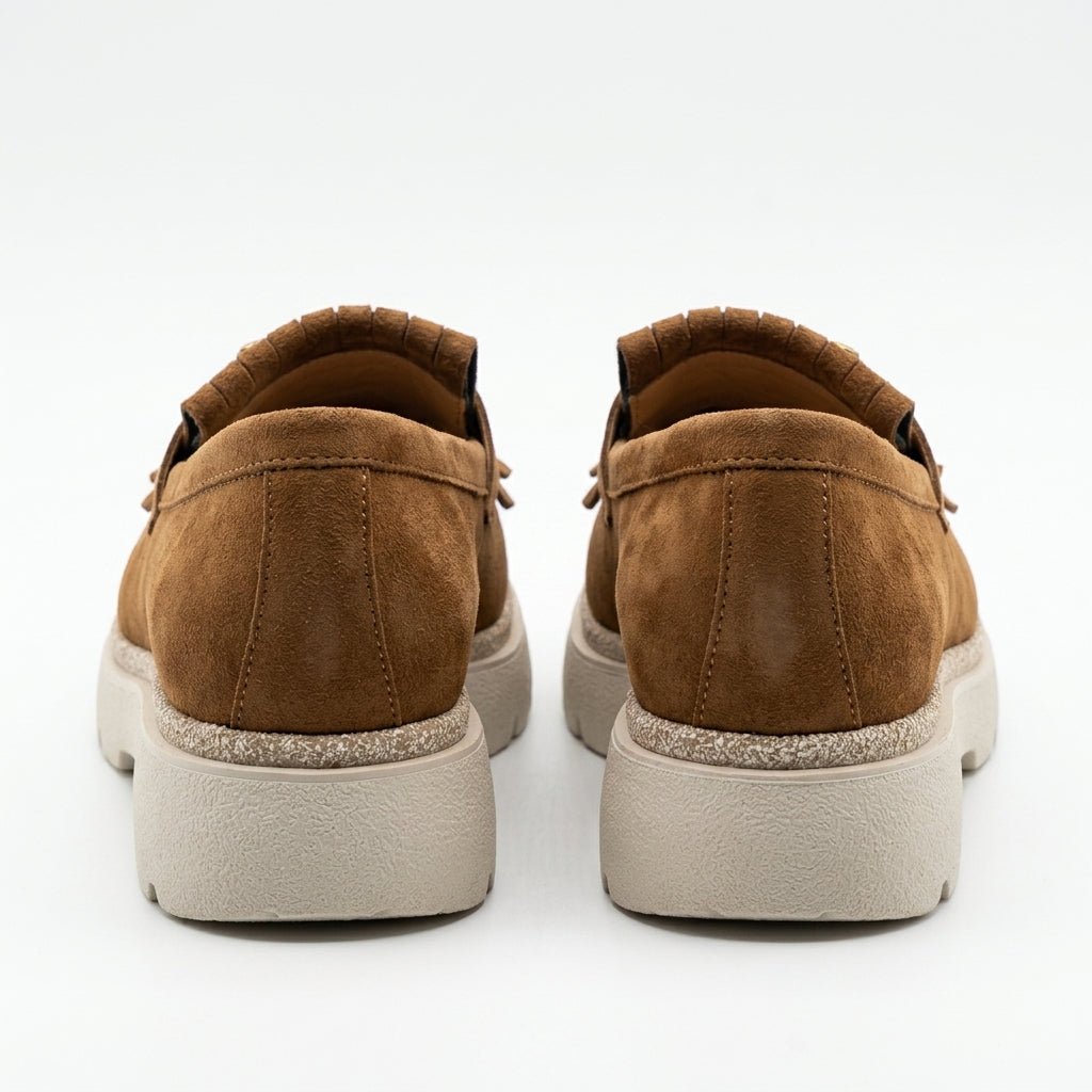 Mocasini dama maro - velur T.A 231, din piele naturala - Paul Style