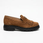 Mocasini dama maro - velur T.N 231, din piele naturala - Paul Style